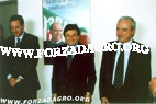 L'onorevole Francesco Stagno D'Alcontres, Il Cordinatore Provinciale Bruno Miliadò e il Ministro Antonio Martino